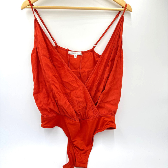 Lovers + Friends Vision Cami Bodysuit Red Size small - Picture 13 of 13